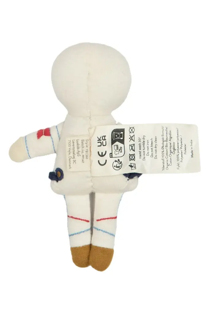 Fabelab - Organic Pocket Friend Plush Toy - Astronaut - Natural - 14 cm (1).webp