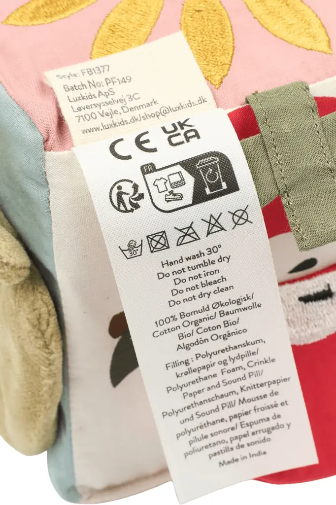 Fabelab - Organic Fabric Cube Baby Toy - Garden (3).webp