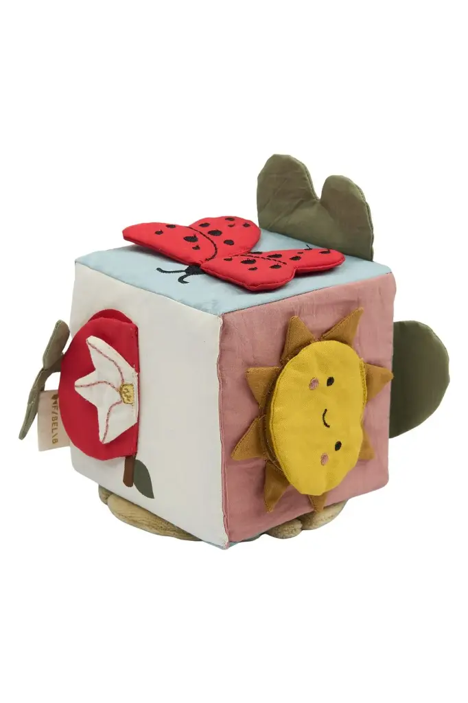 Fabelab - Organic Fabric Cube Baby Toy - Garden (2).webp