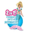 Mermaid Magic - Merlinda Warrior Doll 9-inches, Land And Sea Transformation 2-in-1 With Accessories.webp