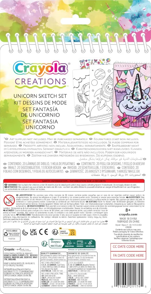Crayola Creations Unicorn Sketch Set 1.webp