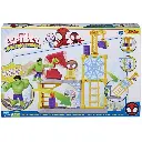 Hasbro Marvel Spidey And His Amazing Friends Hulks Smash Yard Preschool Toy, Hulk Playset With Toppling Tower.webp