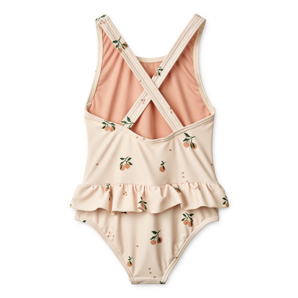 Amara Printed Swimsuit - Peach / Sea shell 2