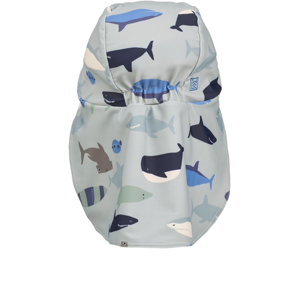 Cecilia Swim Hat - Shark / Dove blue 2