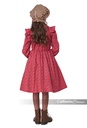 Frontier Settler Girl Costume - Burgundy 2