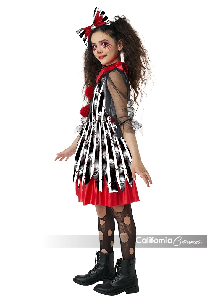 Deranged Clown Girls Costume 2
