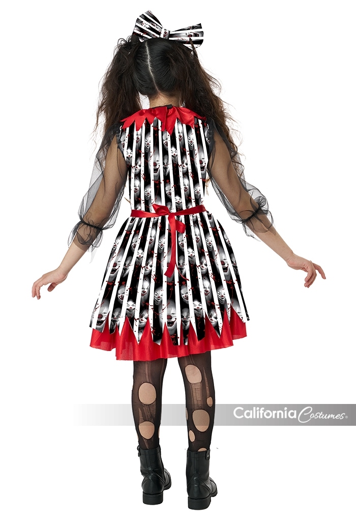 Deranged Clown Girls Costume 3