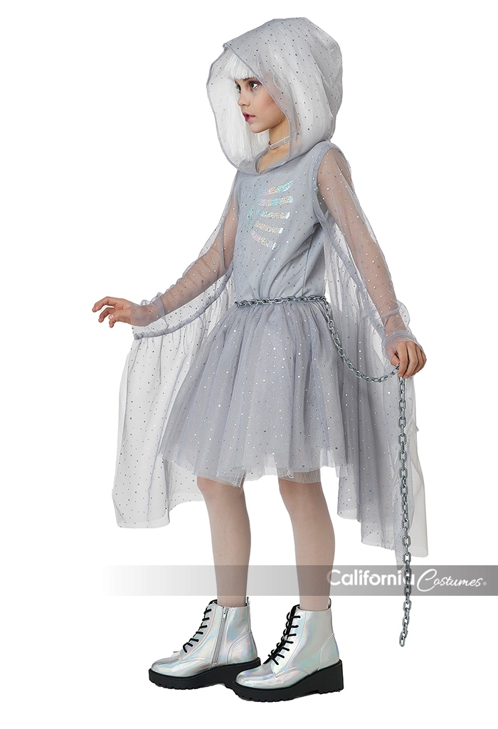 Glimmering Ghost Girls Costume 2