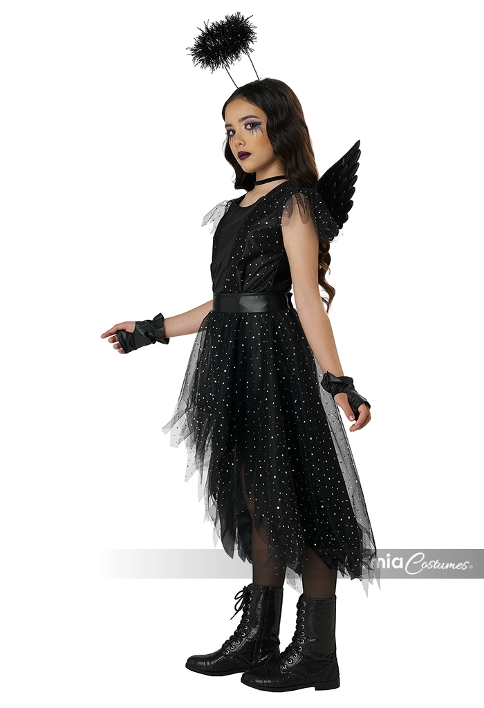 Dark and Dazzling Angel Girls Costume 2
