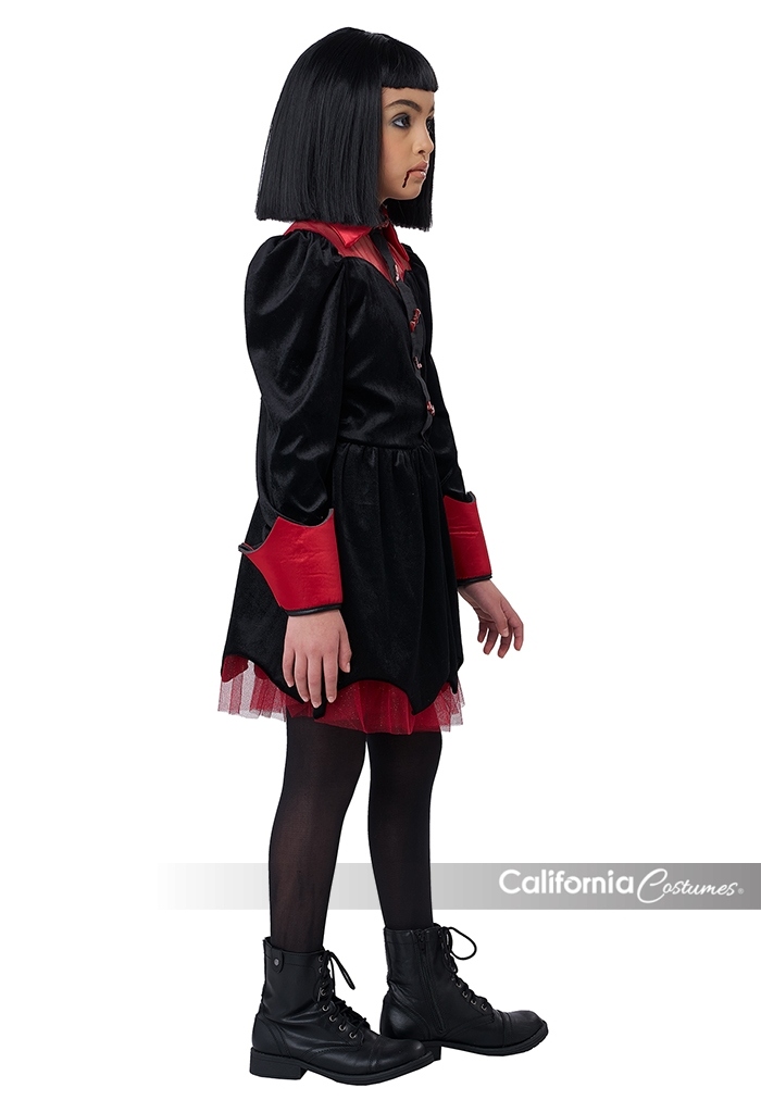 Gothic Vampiress Dress Girls Costume 2