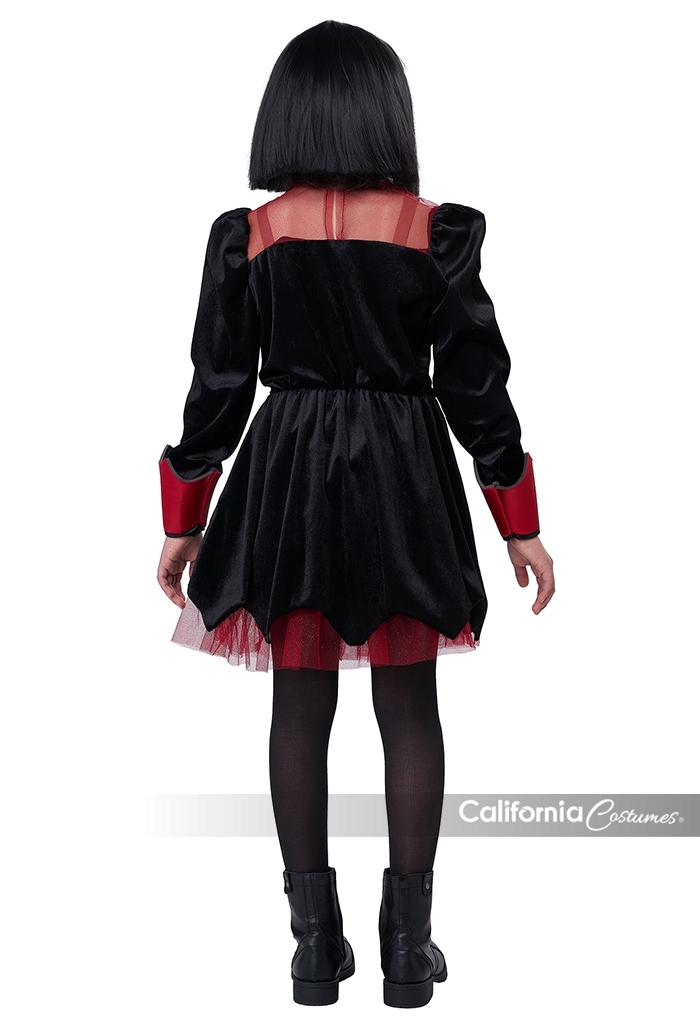 Gothic Vampiress Dress Girls Costume 3