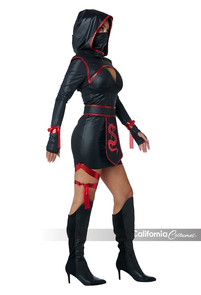 Red Fury Ninja Women's Costume 2
