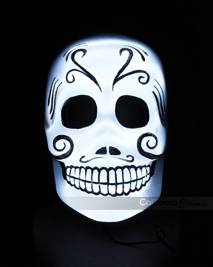 Light-Up Dia de los Muertos Mask 2