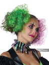 Shimmering Curly Clips - Pink/Green 3