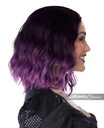 Short Wavy Bob Wig - Black/Violet 2