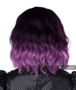 Short Wavy Bob Wig - Black/Violet 3