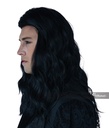 Men's Long Wavy Cosplay Wig - Black 2