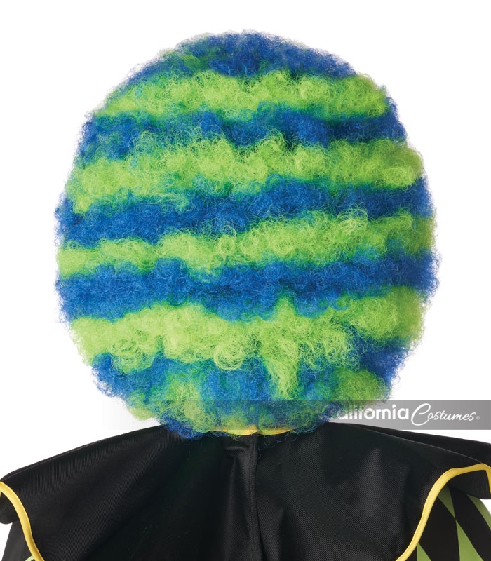 Spiral Clown Wig - Blue/Green 3