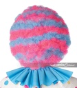 Spiral Clown Wig - Blue/Pink 3