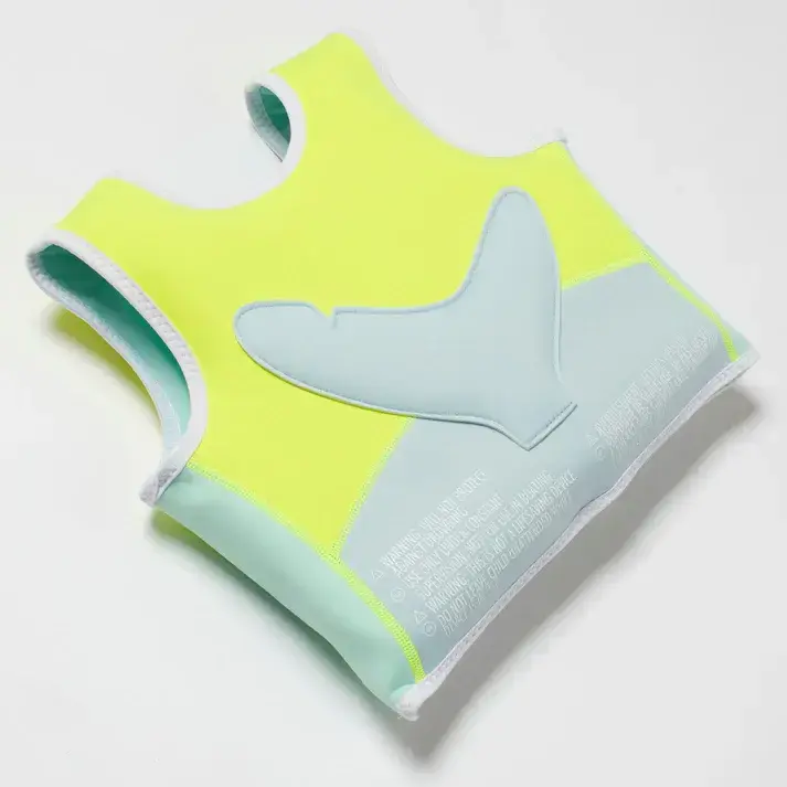 Sunnylife-Salty-The-Shark-Swim-Vest-Aqua-Neon-Yellow-Product-3.webp