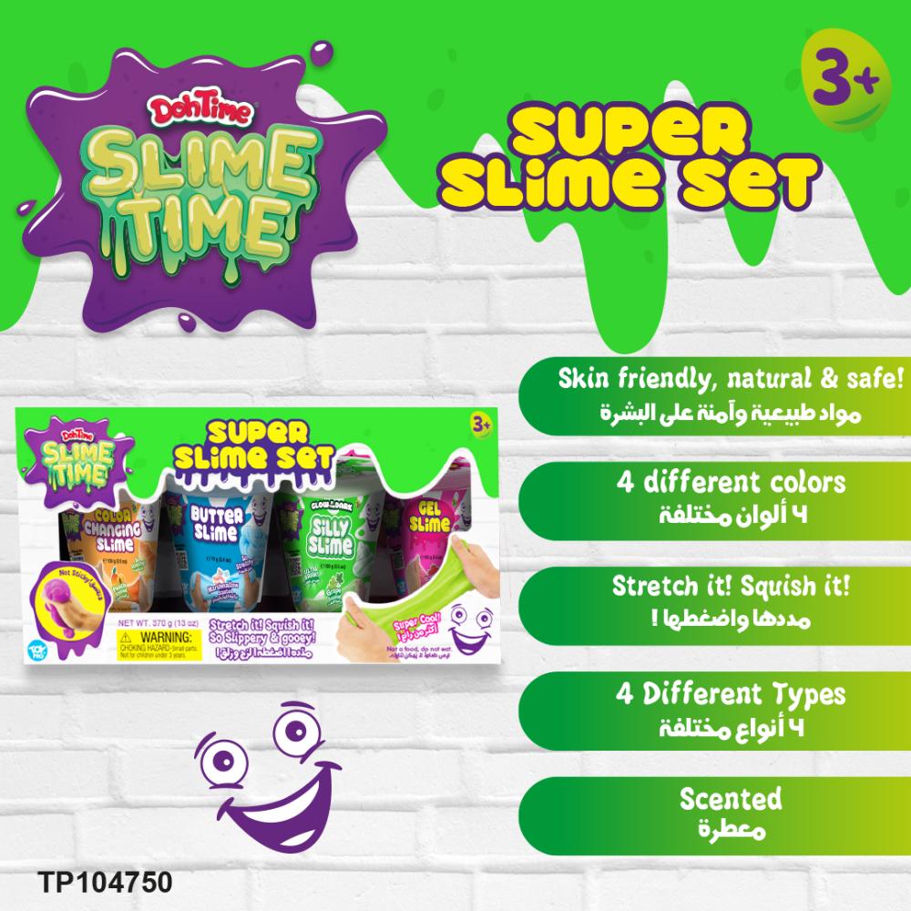 Slimetime Super Slime Set, 4 Cans (Version 2) (1)