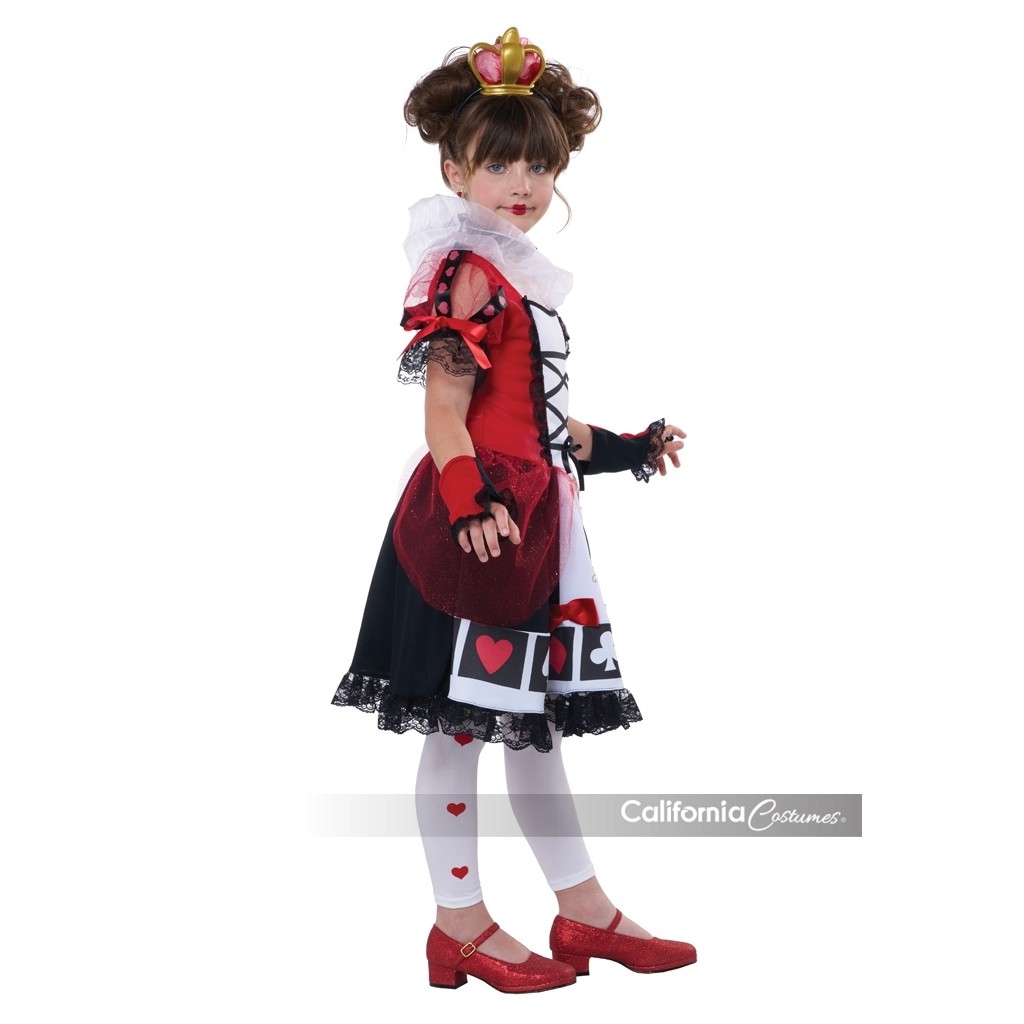 Deluxe Queen Of Hearts Kids Costume (2)