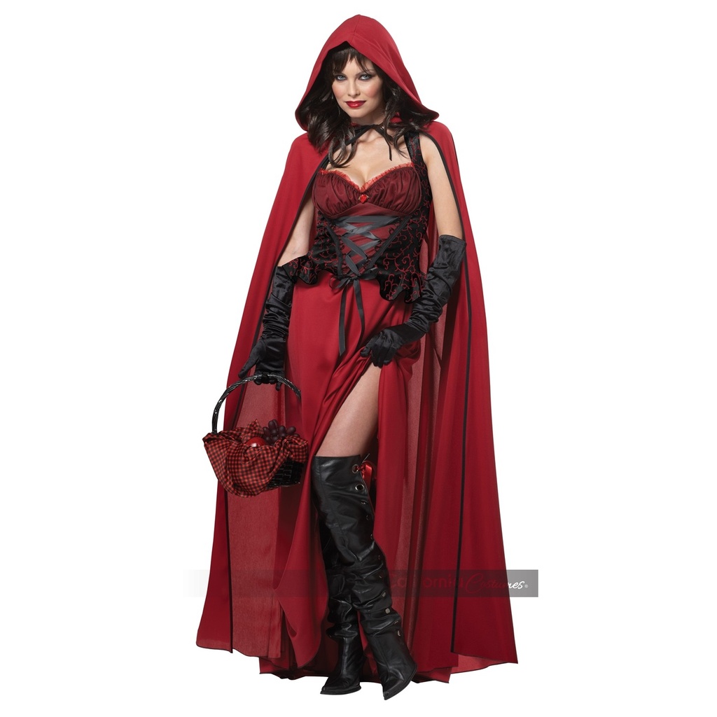 Dark Red Riding Hood Adult Costume (1)