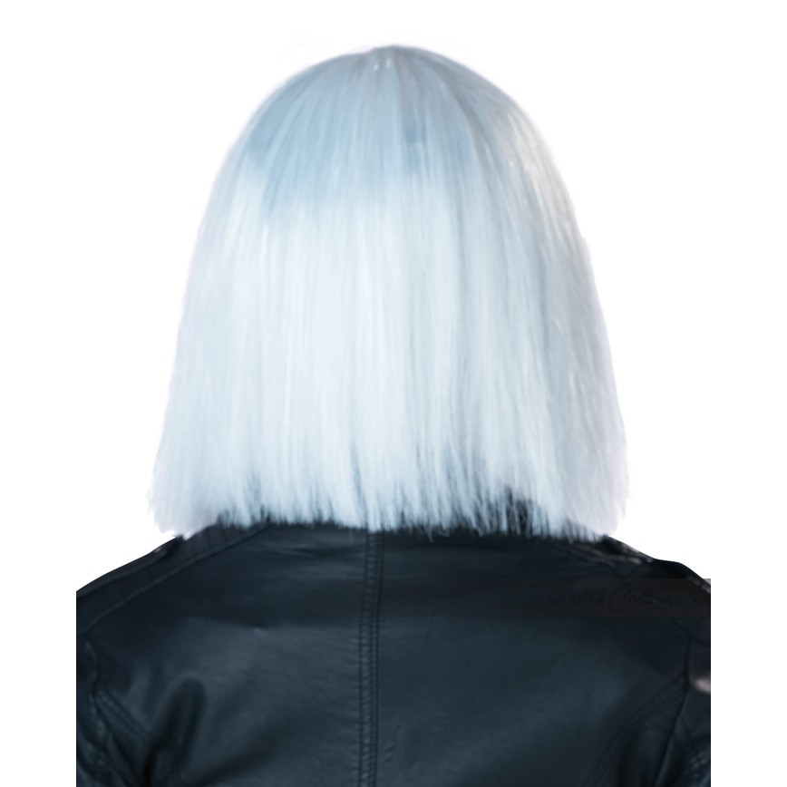 Shimmering White & Silver Cosplay Bob Wig (1)
