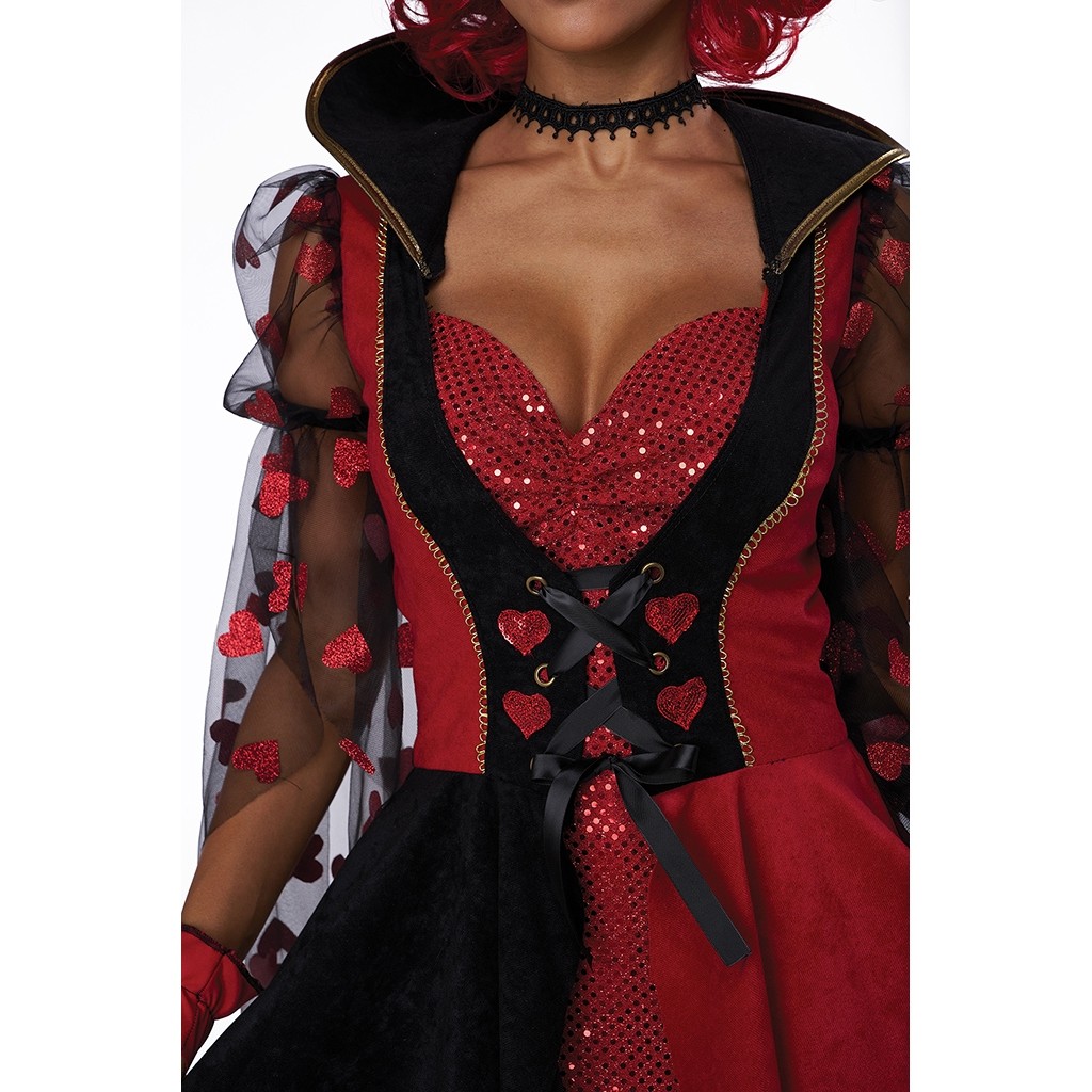 Red Queen Cosplay Dress Adult Costume (1)