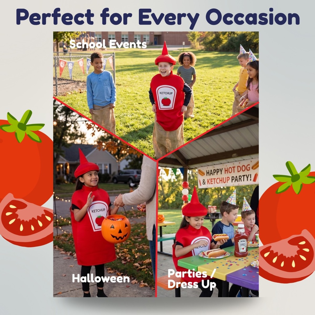 Ketchup Bottle Kids Costume (5)