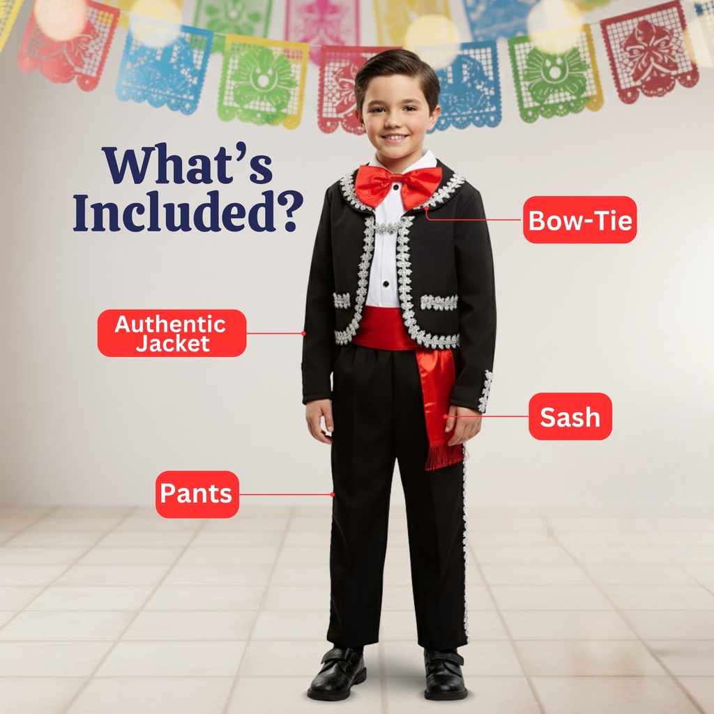 Mexican Mariachi Kids Costume (1)