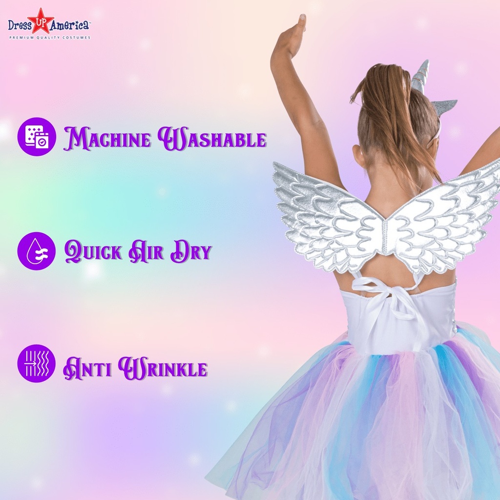 Sparkly Unicorn Tutu Dress Kids Costume (3)