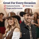 Faux Leather Cowboy Hat - Adult (5)