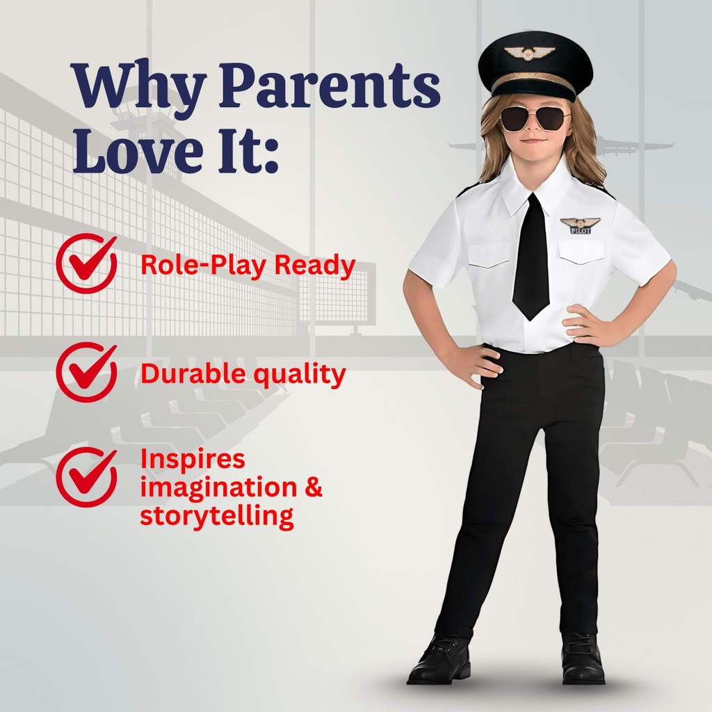 Airline Pilot Kids Costume (2)