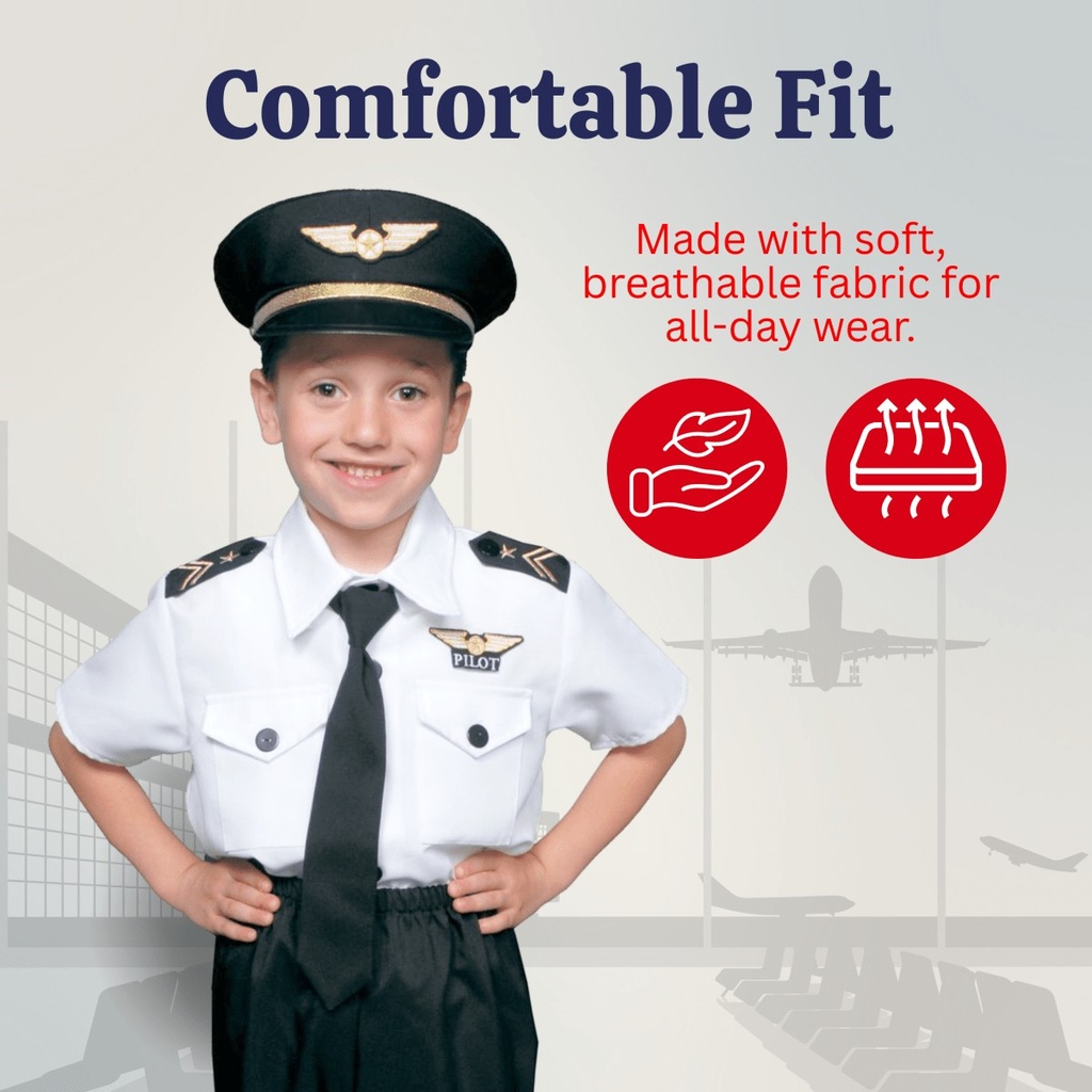 Airline Pilot Kids Costume (3)