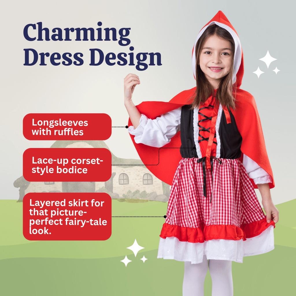 Little Red Riding Hood Kids Costume (2)