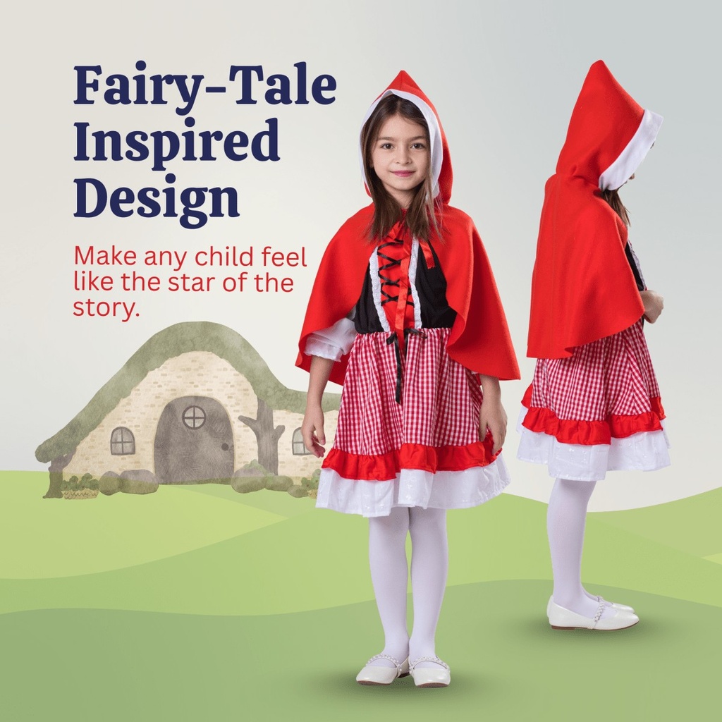 Little Red Riding Hood Kids Costume (3)