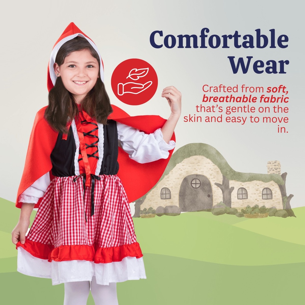 Little Red Riding Hood Kids Costume (5)