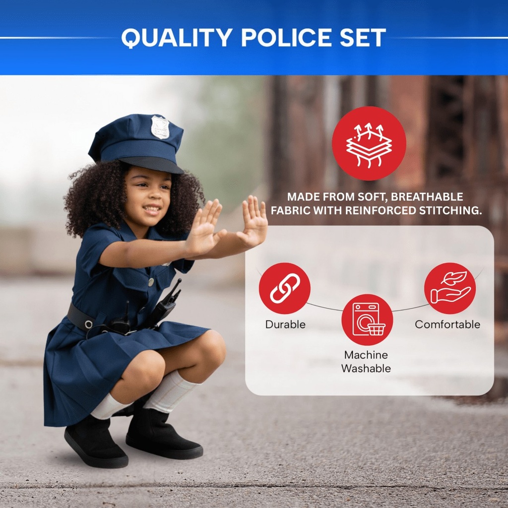 Police Officer Kids Costume (4)