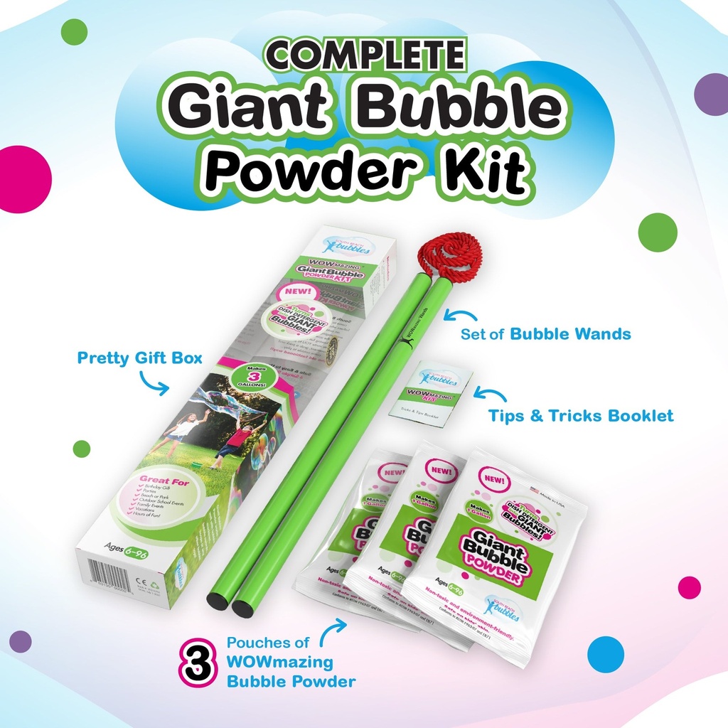 WOWmazing Giant Bubble Powder Kit (1)