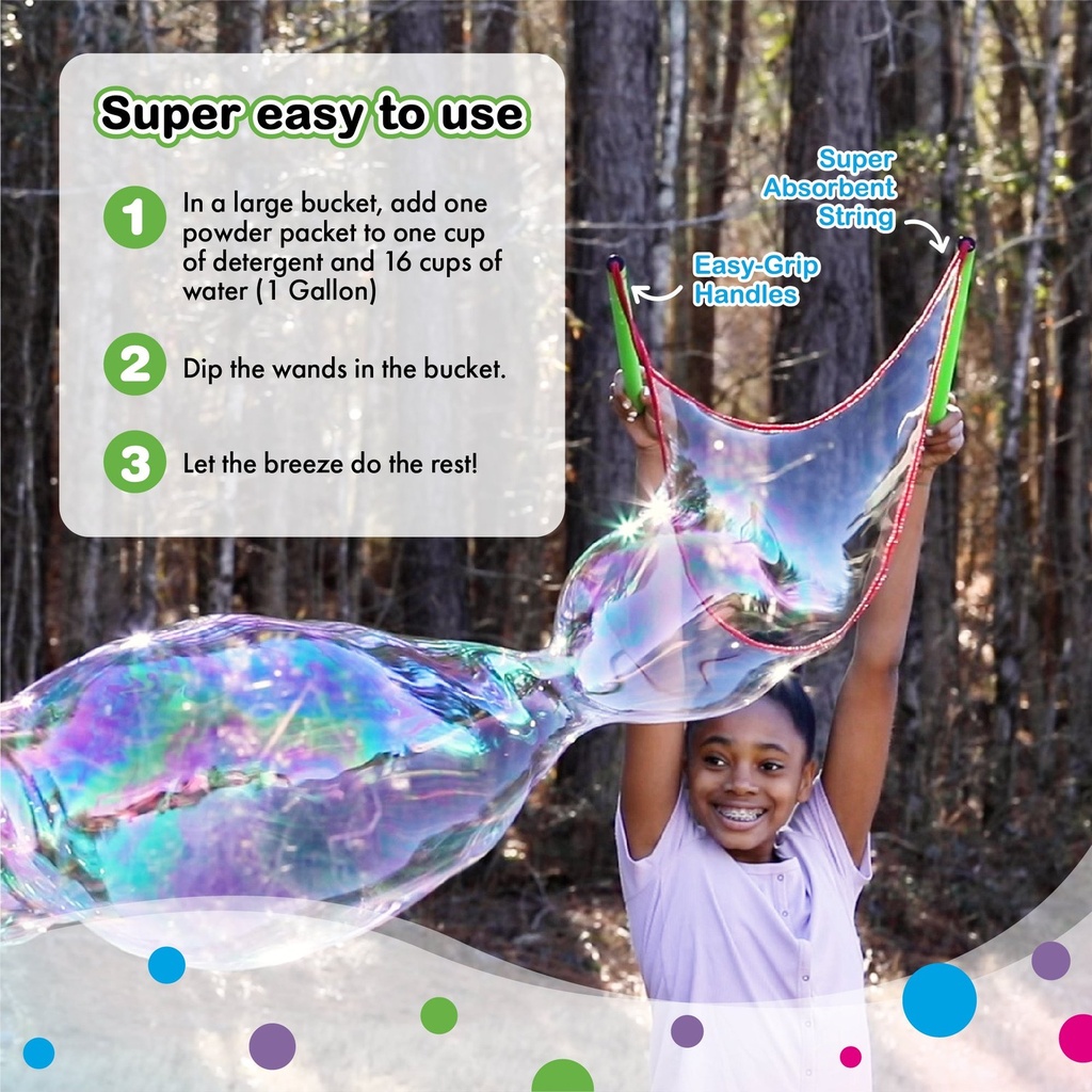 WOWmazing Giant Bubble Powder Kit (5)