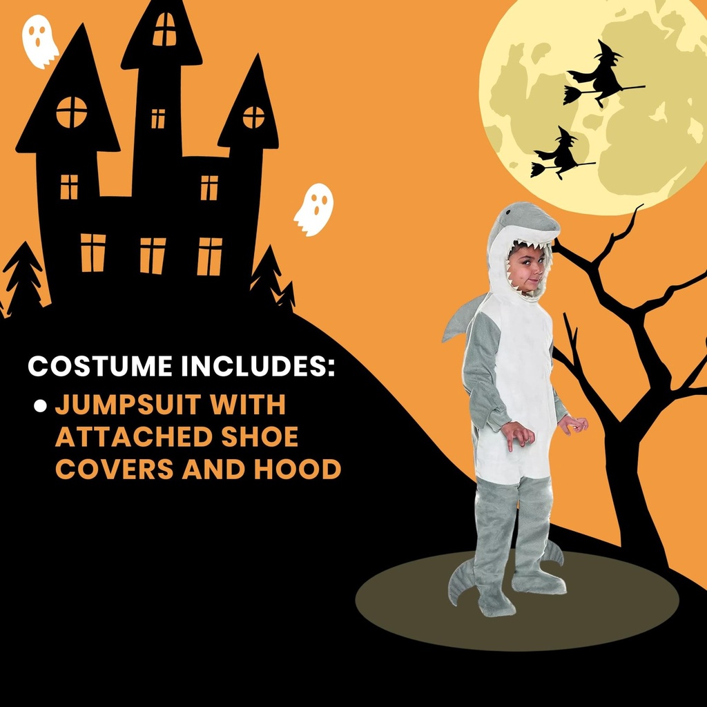 Gray & White Shark Toddler Costume (3)