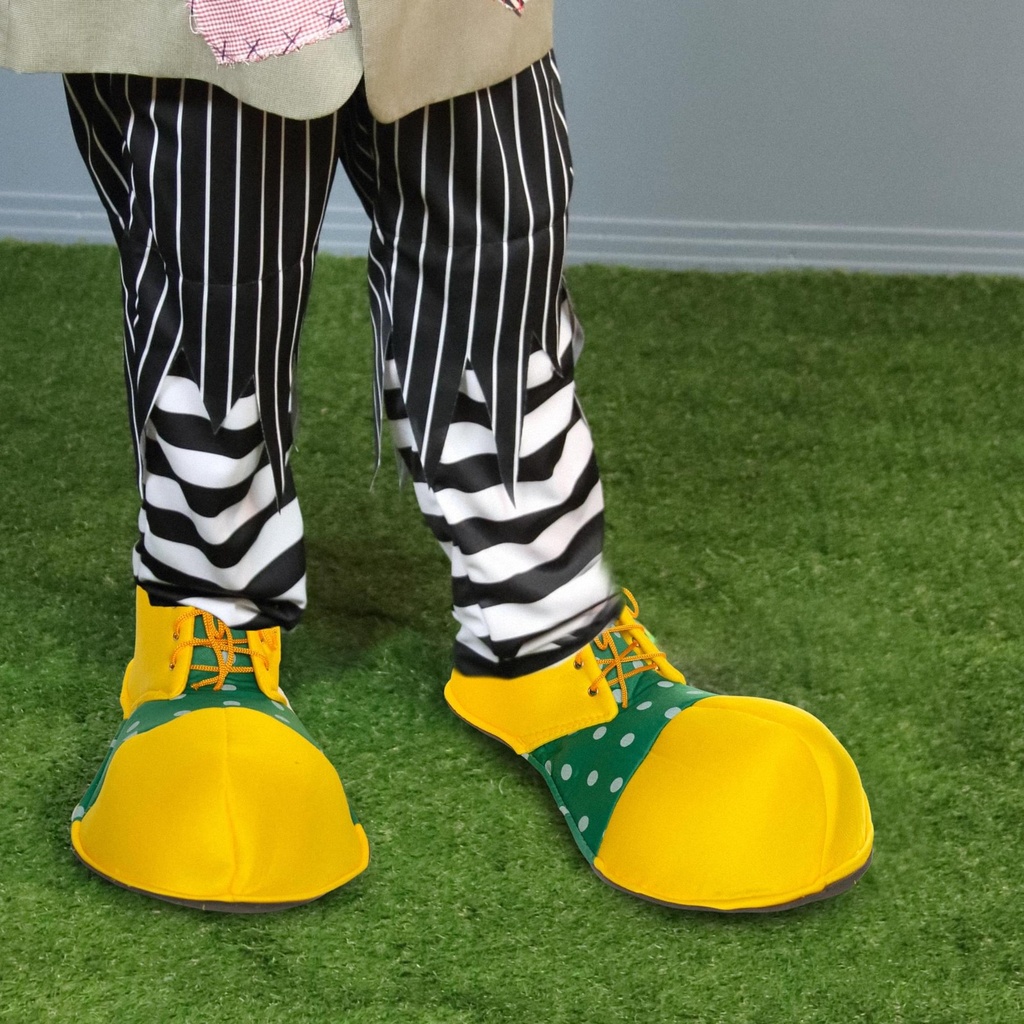 Oversized Yellow Clown Shoes - Adult (1)