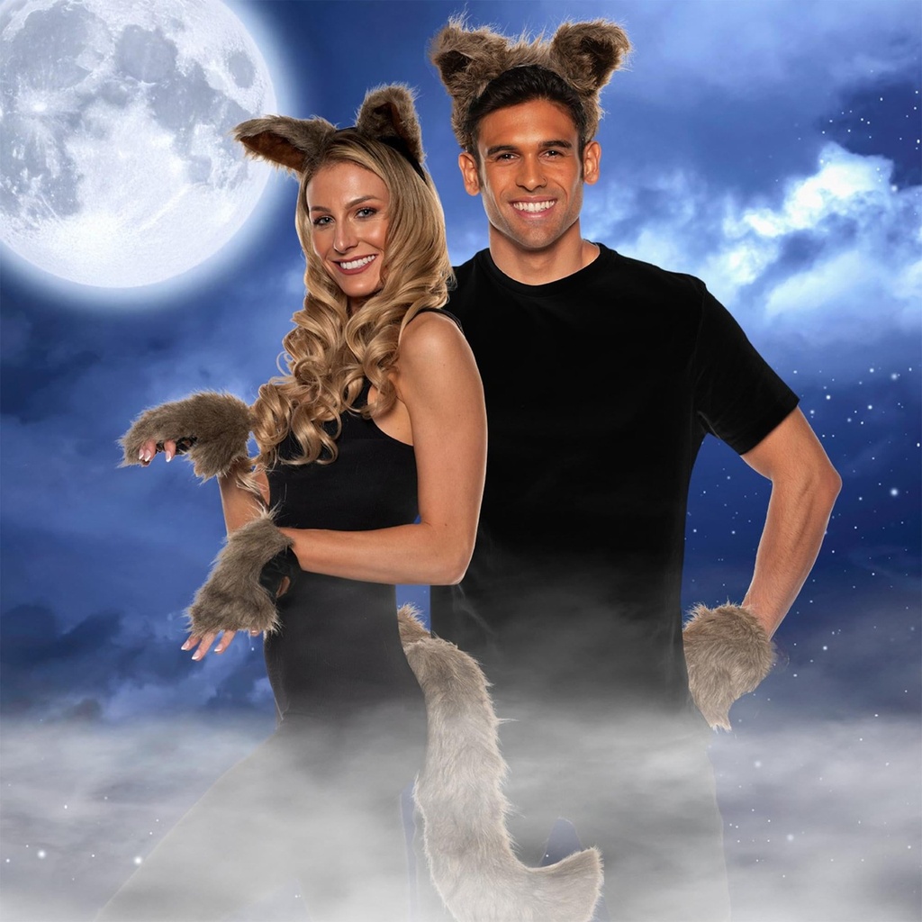 Werewolf Ears, Tail & Paws Set (3)