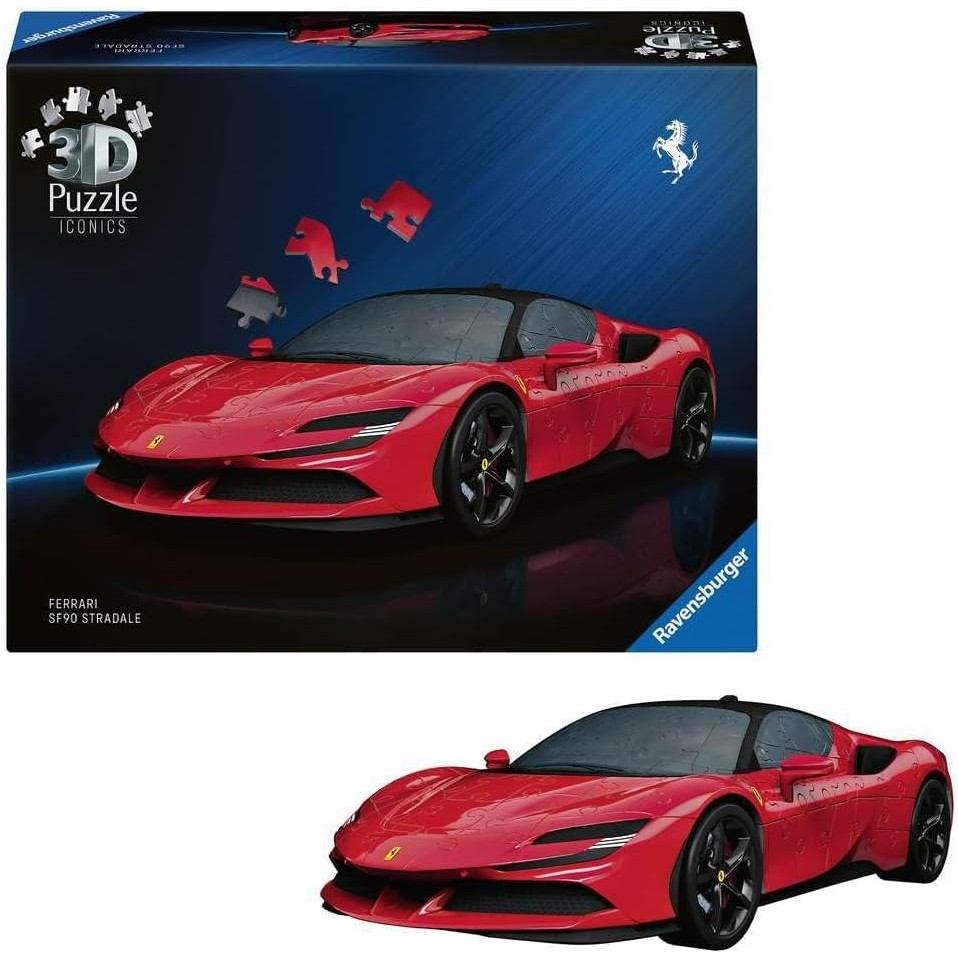 Ferrari SF90 Stradale 3D Puzzle Model, 108 Pieces (1)