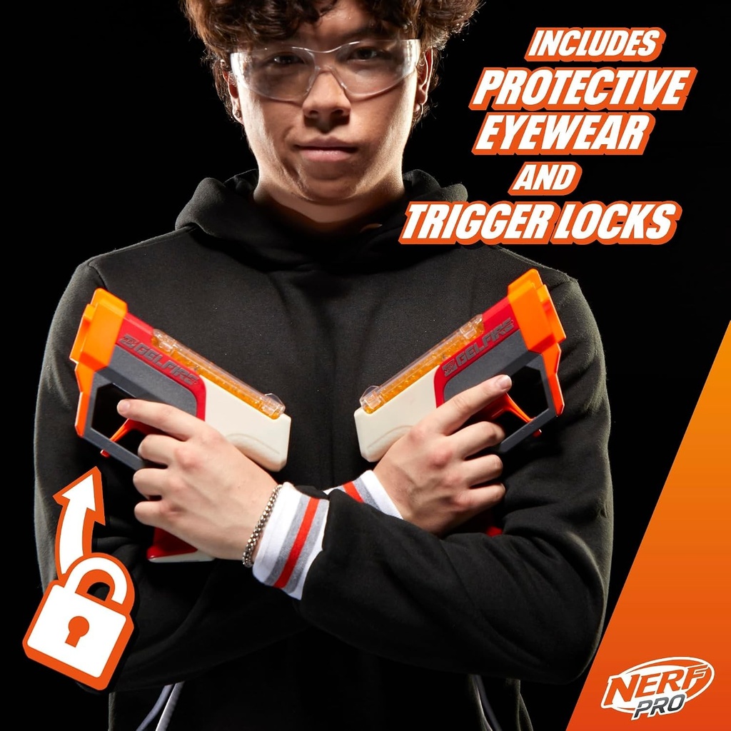 Nerf Pro Gelfire Dual Wield Gel Blaster 2-Pack with 5,000 Rounds (4)