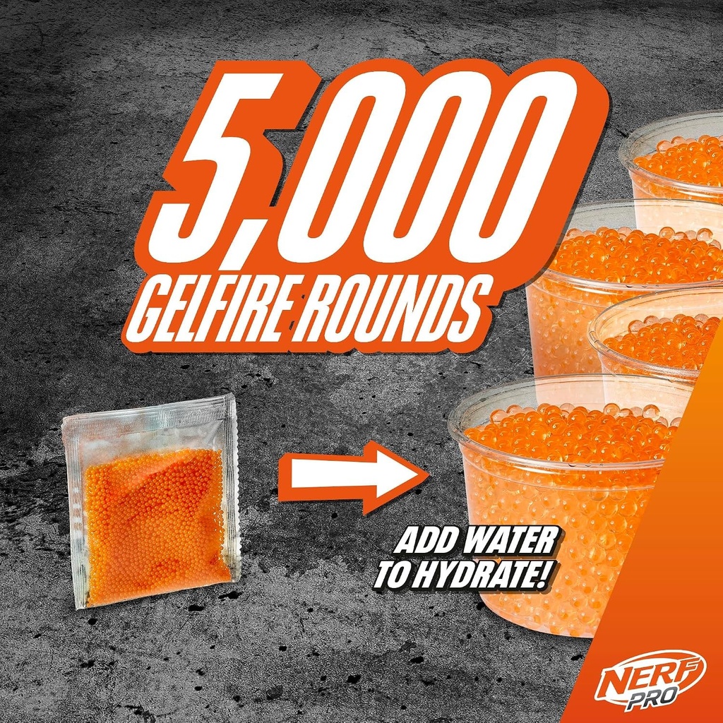 Nerf Pro Gelfire Dual Wield Gel Blaster 2-Pack with 5,000 Rounds (5)