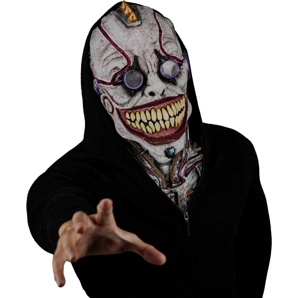 Glasses Smile Long Neck Latex Mask (1)