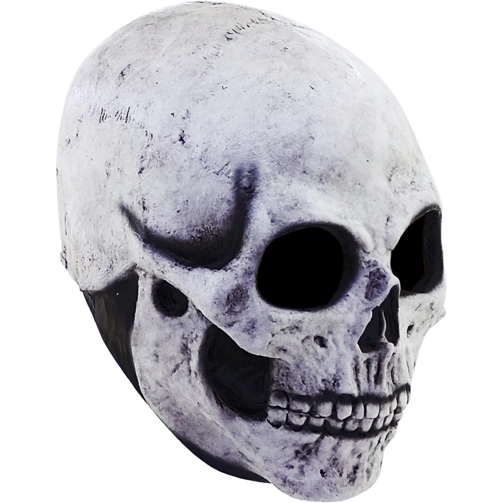 White Skull Full Head Latex Mask (1)