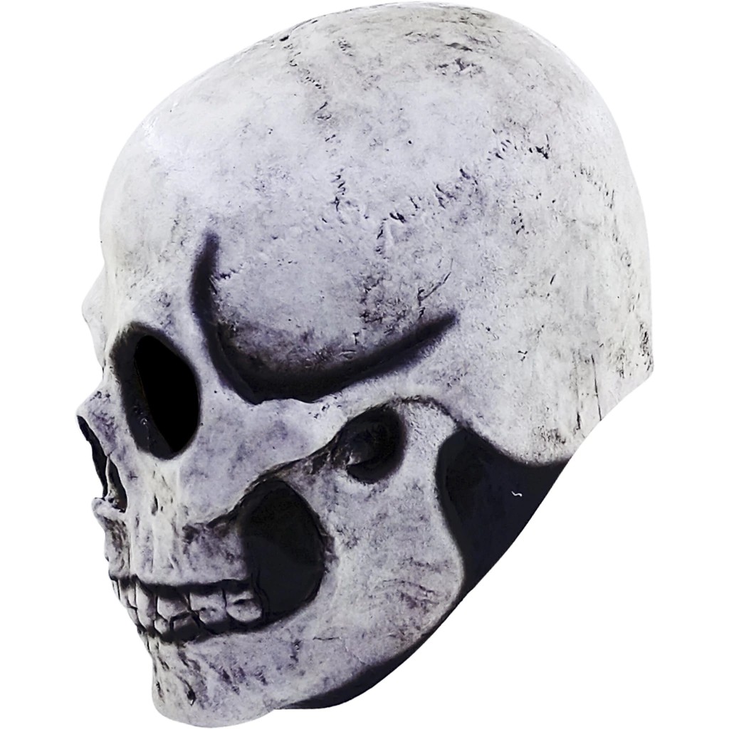 White Skull Full Head Latex Mask (3)
